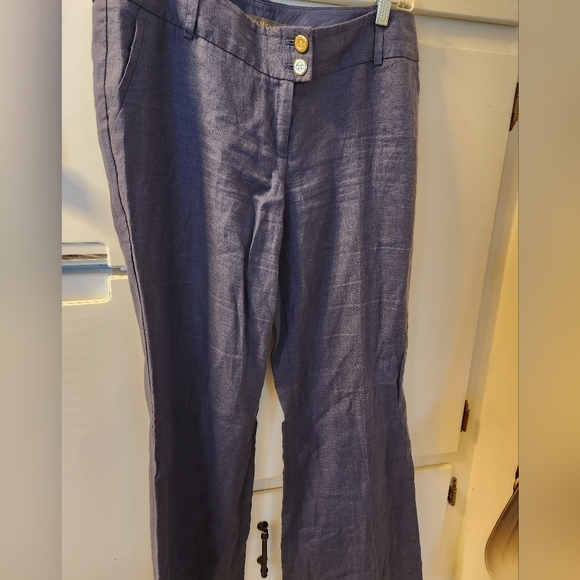 Outback Red‎ Navy Linen pants - Picture 1 of 8